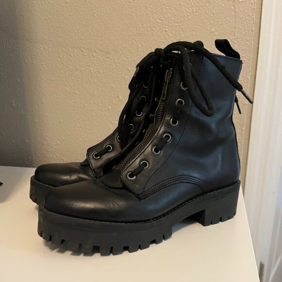 Steve Madden Patti Platform Combat Boots - Picture 2 of 3